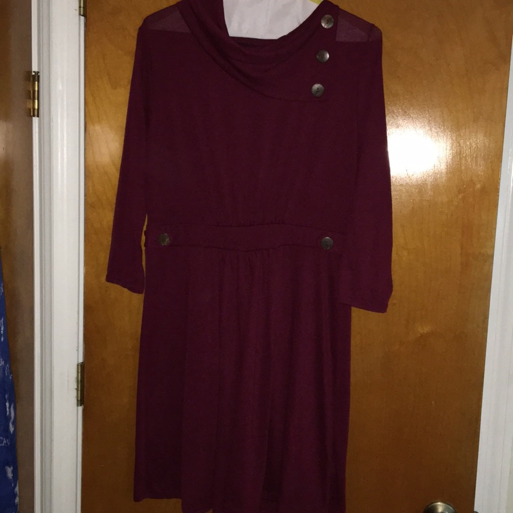 Burgundy NWOT sweater dress 2x
